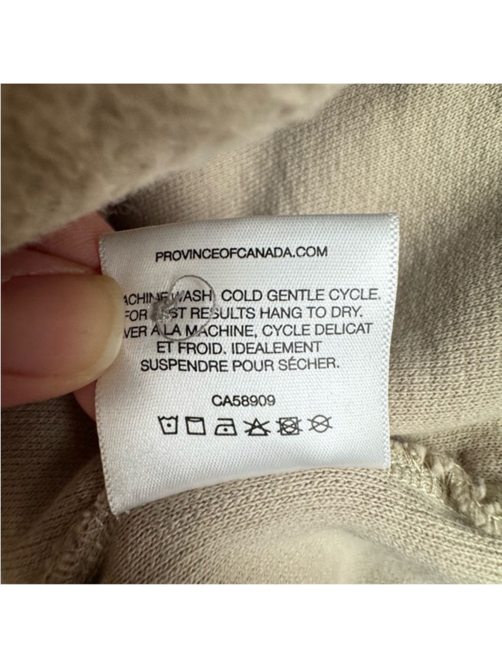 Province of Canada Reverse Cotton Fleece Jacket Quiet Luxury Minimalist S-M - Picture 6 of 8